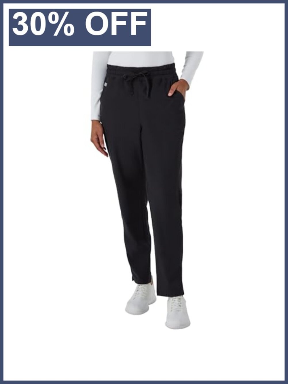 Women's Comfort Fit Scrub Pants Moisture-Wicking 3 Pockets Healthcare